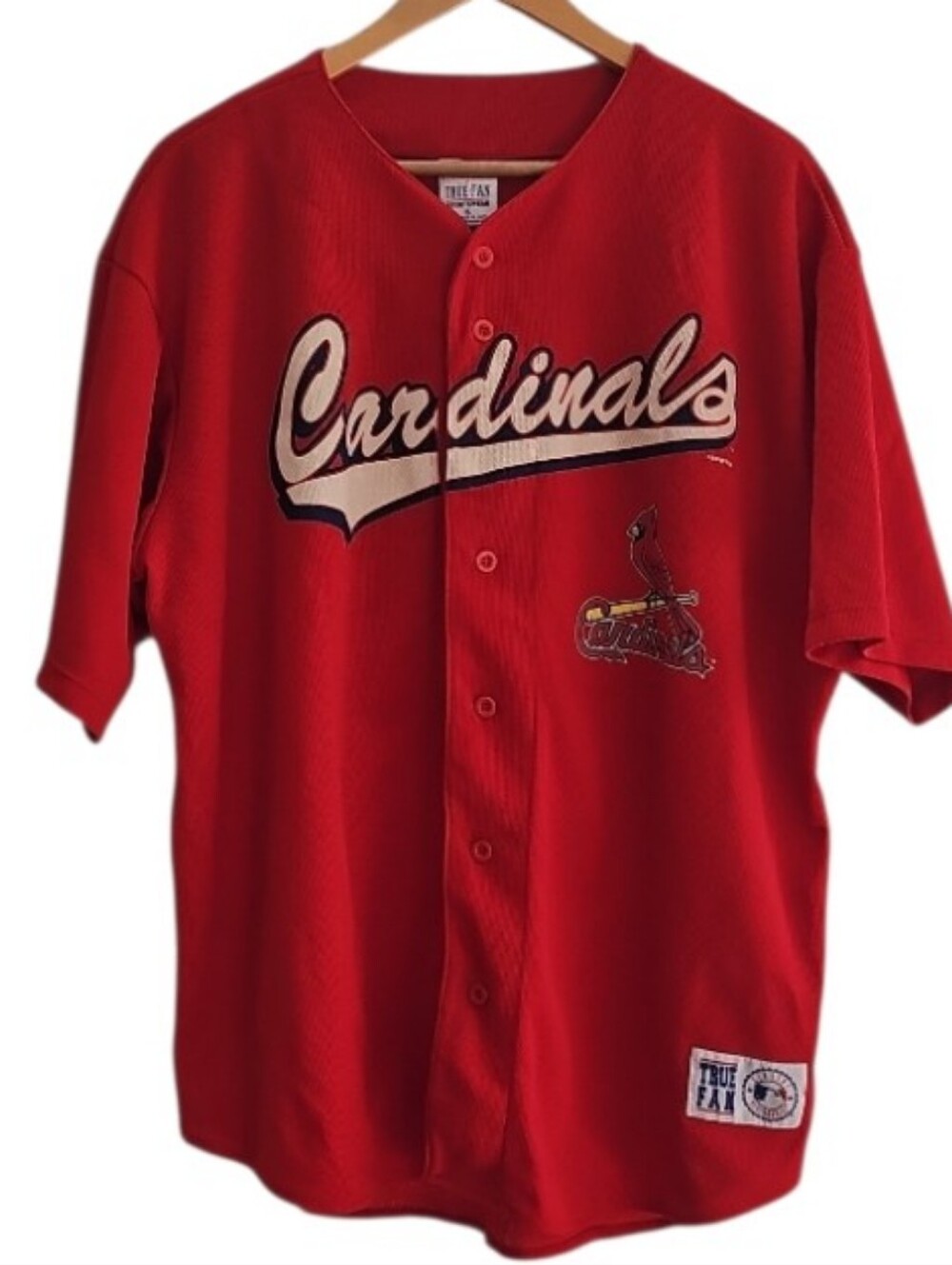 Vintage Mark McGwire St Louis Cardinals Jersey Men XL True Fan MLB Red 25